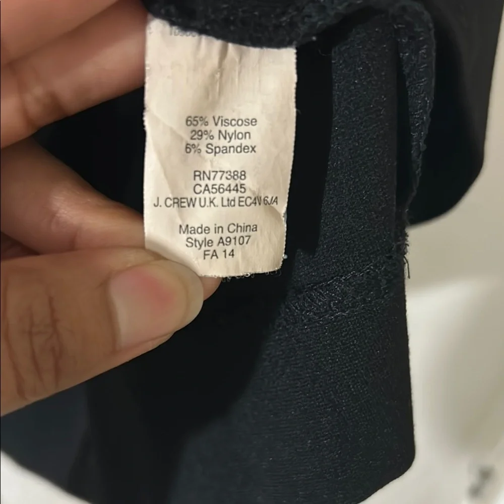 J. Crew Black and Gold Sheath Mini Dress